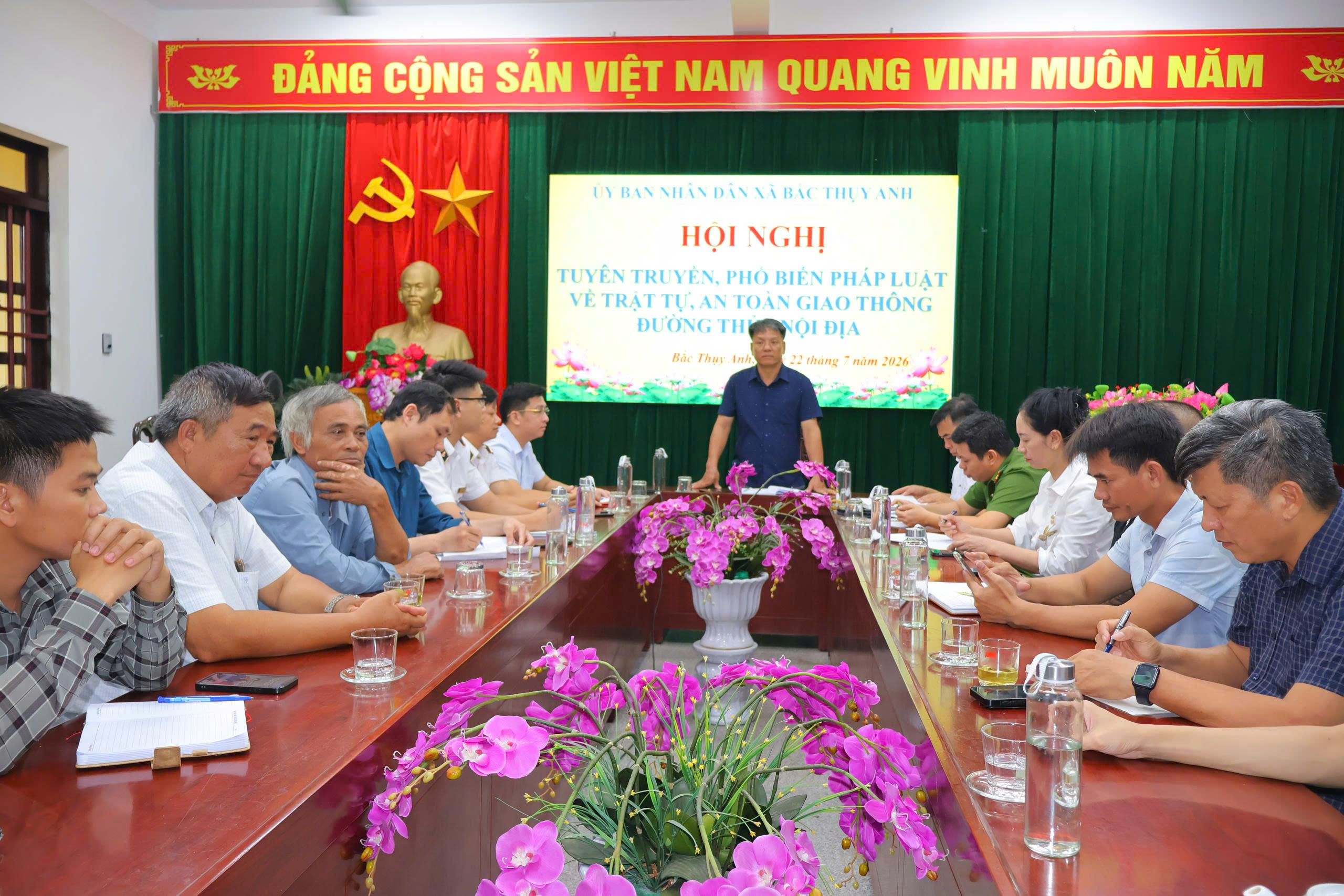 XÃ BẮC THỤY ANH TỔ CHỨC HỘI NGHỊ TUYÊN TRUYỀN, PHỔ BIẾN PHÁP LUẬT VỀ TRẬT TỰ, AN TOÀN GIAO THÔNG ĐƯỜNG THỦY NỘI ĐỊA