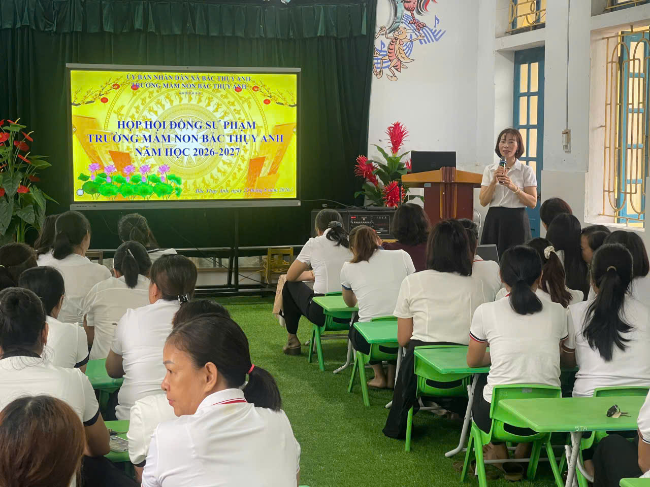 TRƯỜNG MẦM NON BẮC THỤY ANH TỔ CHỨC HỌP HỘI ĐỒNG SƯ PHẠM – KHỞI ĐẦU HÀNH TRÌNH MỚI