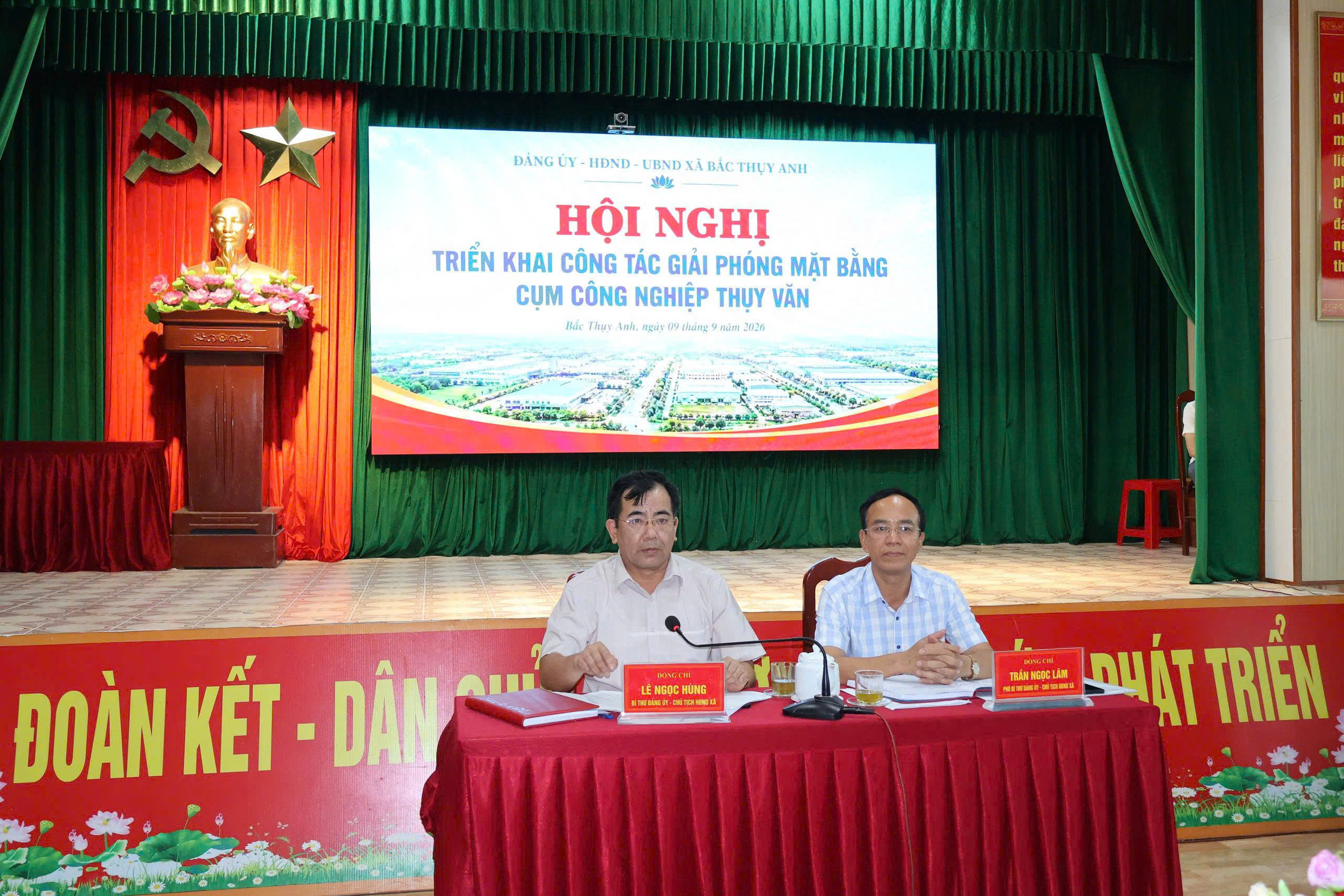Xã Bắc Thụy Anh triển khai công tác giải phóng mặt bằng cụm công nghiệp Thụy Văn
