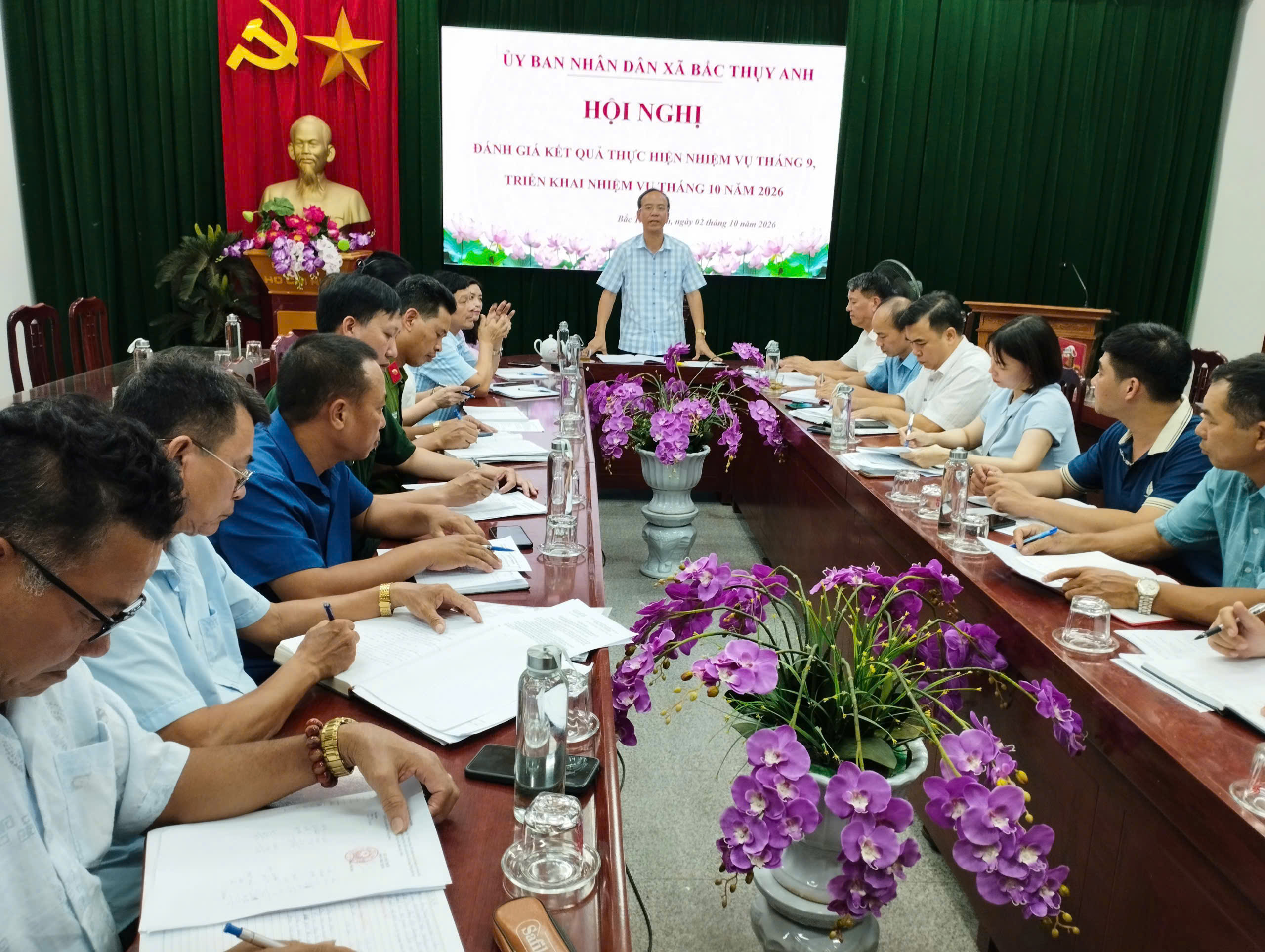 XÃ BẮC THỤY ANH ĐÁNH GIÁ KẾT QUẢ THỰC HIỆN NHIỆM VỤ THÁNG 9, TRIỂN KHAI NHIỆM VỤ THÁNG 10/2026