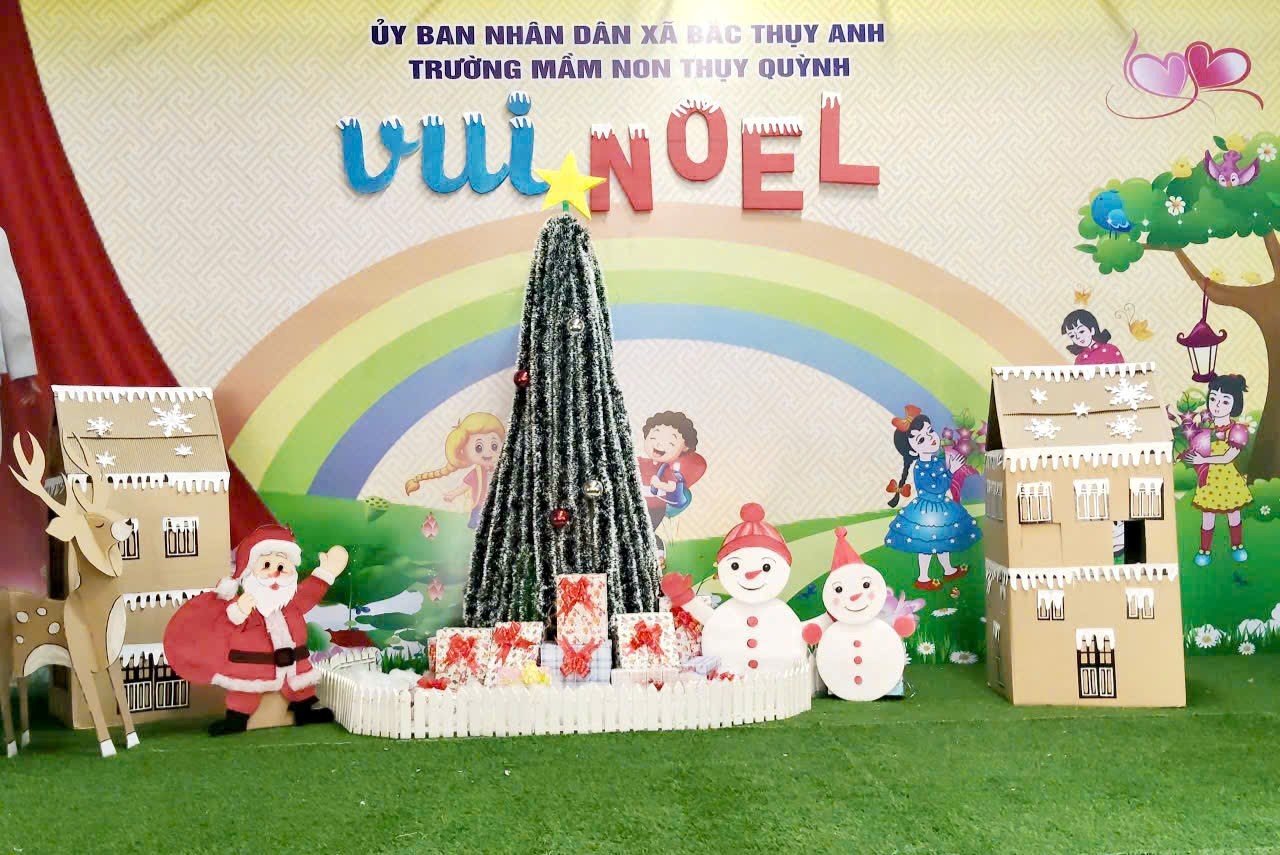 KHÔNG KHÍ CHÀO ĐÓN TẾT NOEL TẠI TRƯỜNG MẦM NON THUỴ QUỲNH NĂM 2025