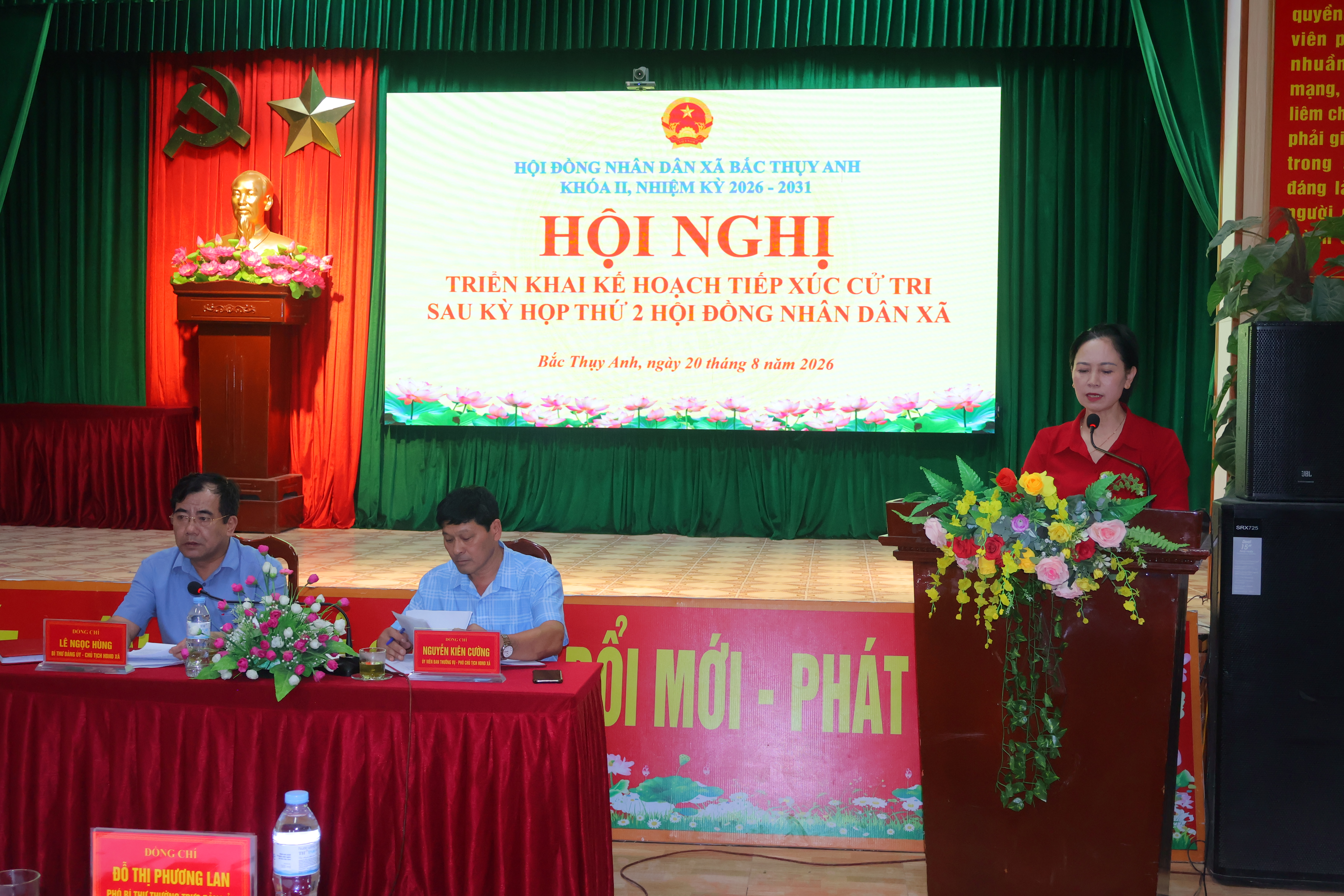 Xã Bắc Thụy Anh triển khai kế hoạch tiếp xúc cử tri sau Kỳ họp thứ Hai HĐND xã
