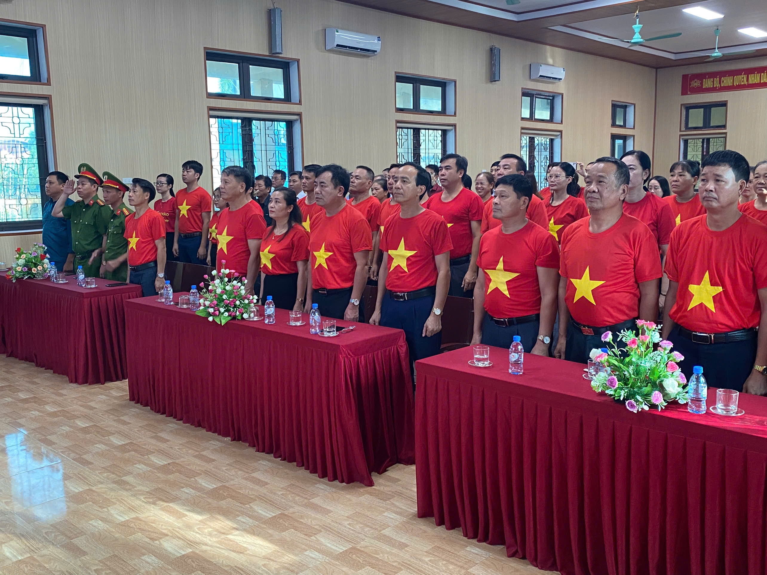 Đảng ủy – HĐND – UBND - Ủy ban MTTQ Việt Nam xã Bắc Thụy Anh tổ chức lễ chào cờ “Tôi yêu Tổ quốc, quê hương tôi”