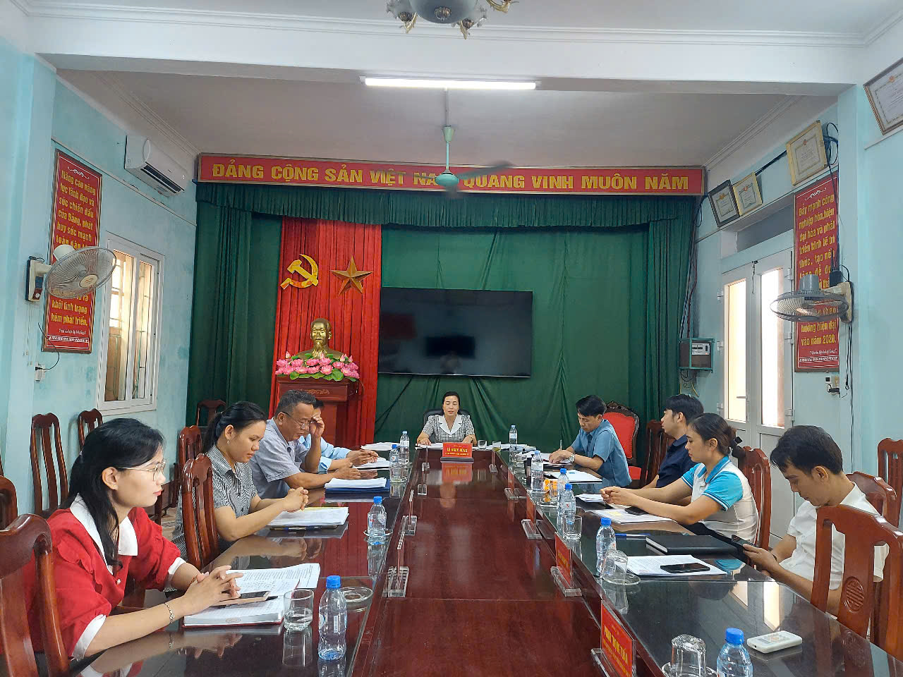 Hội nghị báo cáo về công tác chuẩn bị Đại hội của Ủy ban MTTQ Việt Nam và các tổ chức đoàn thể xã Bắc Thụy Anh
