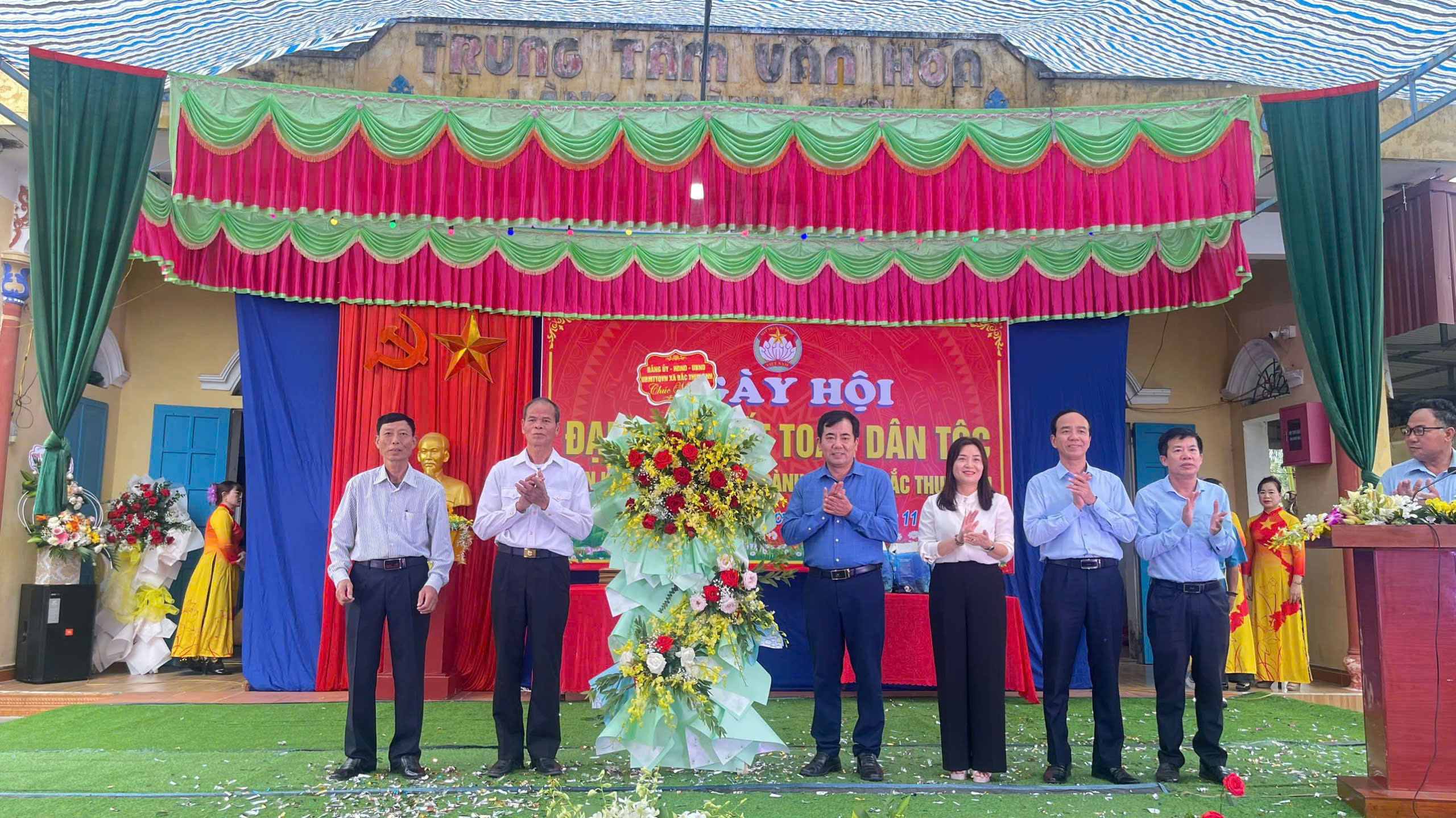 Ngày hội Đại đoàn kết toàn dân tộc tại Liên khu dân cư làng Hoành Sơn (Đơn vị điểm tổ chức Ngày hội Đại đoàn kết xã Bắc Thụy Anh)