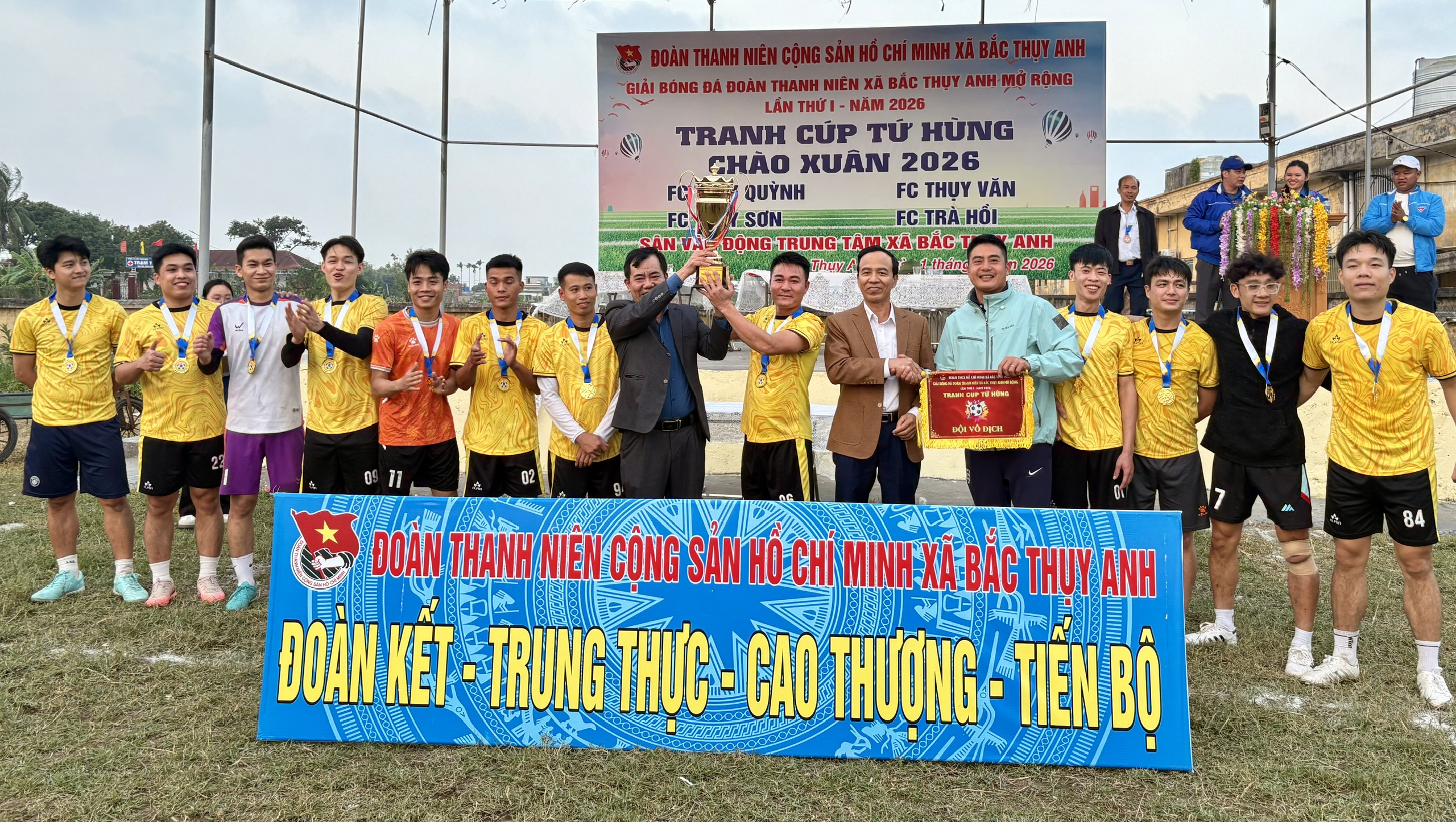 Giải bóng đá Đoàn Thanh niên xã Bắc Thụy Anh mở rộng lần thứ I - năm 2026