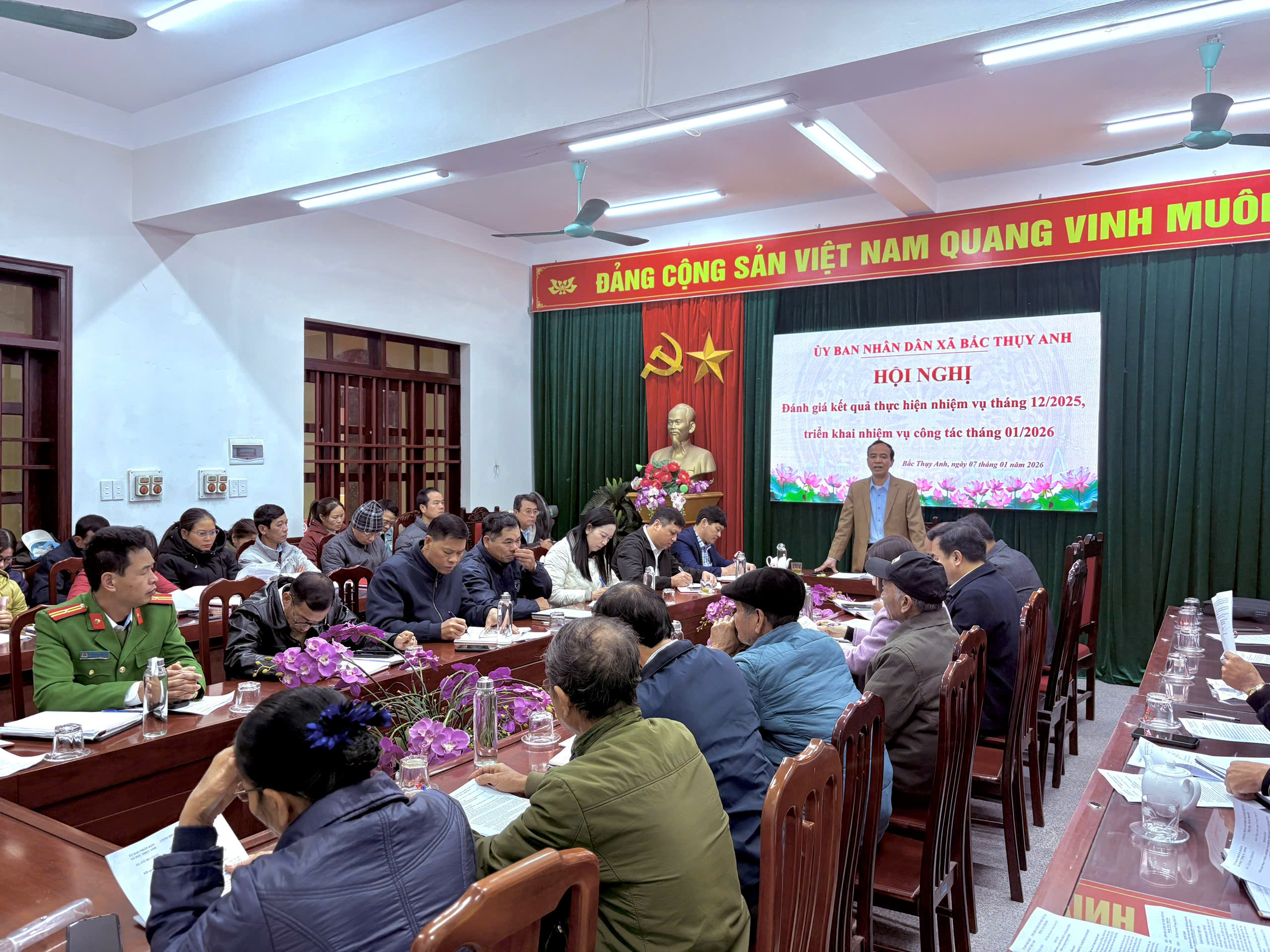 ỦY BAN NHÂN DÂN XÃ BẮC THỤY ANH TRIỂN KHAI NHIỆM VỤ TRỌNG TÂM THÁNG 01/2026