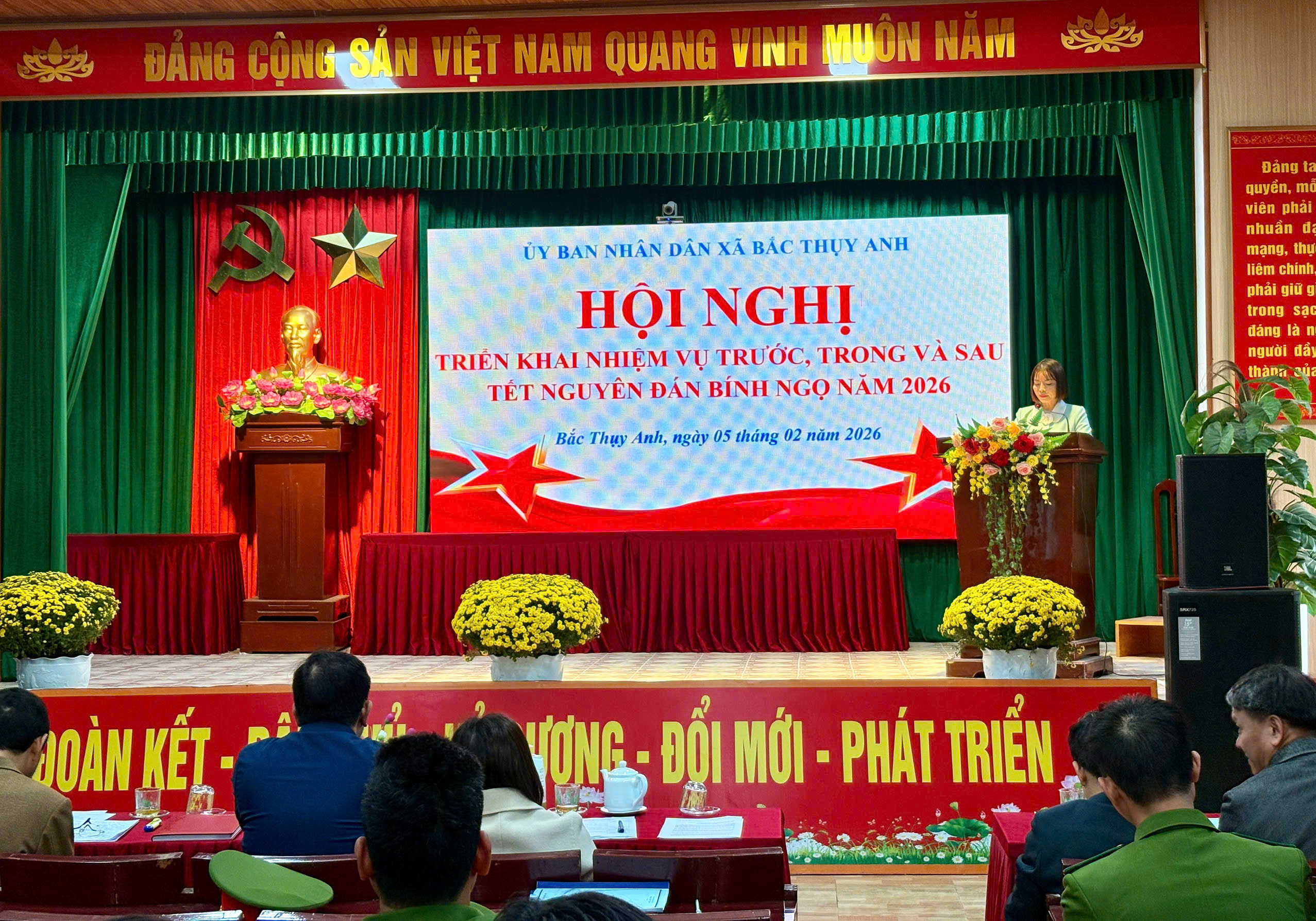 Xã Bắc Thụy Anh triển khai các nhiệm vụ trọng tâm trước, trong và sau Tết Nguyên đán Bính Ngọ năm 2026