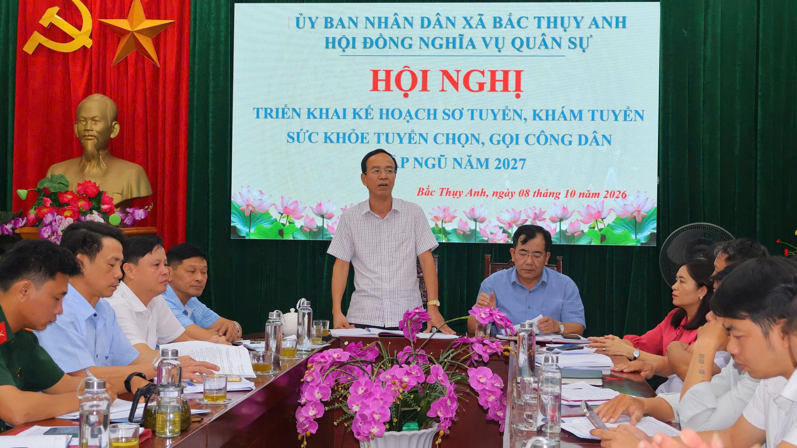 HỘI ĐỒNG NGHĨA VỤ QUÂN SỰ XÃ BẮC THỤY ANH TRIỂN KHAI CÔNG TÁC TUYỂN QUÂN NĂM 2027
